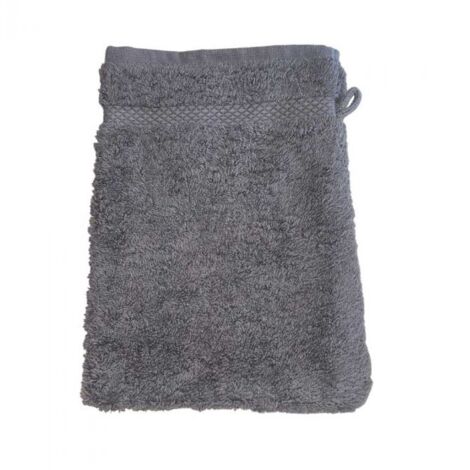 Gant de toilette coton bio coloris Gris foncé