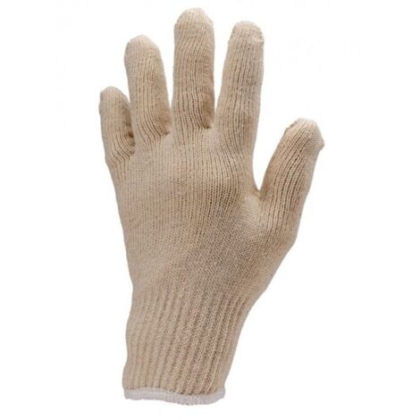 Gant de travail tricot EUROLITE EUROTECHNIQUE coton léger écru T7 - COVERGUARD - 4300