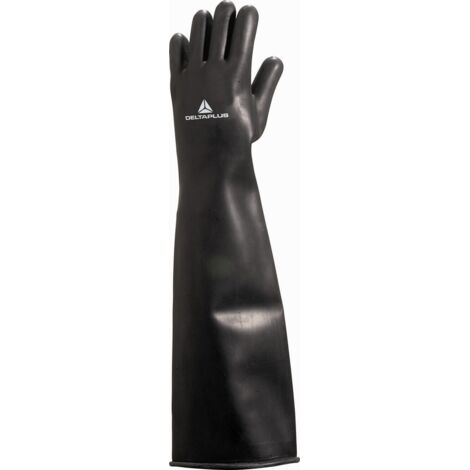 GANT DELTA PLUS LATEX NOIR LONGUEUR 60 CM TAILLE 10 -LA60010  T10