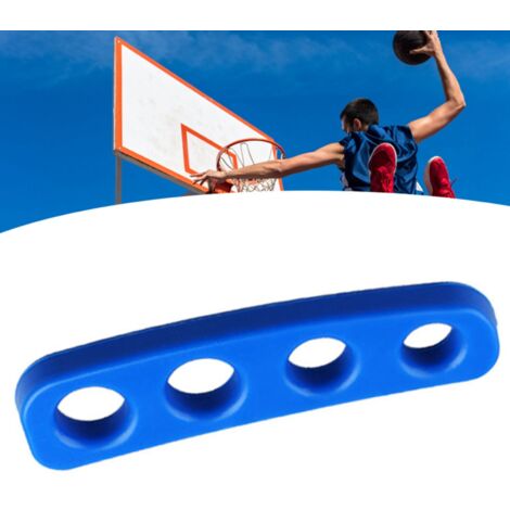 Gant d'Entraînement de Tir Basketball en Silicone Souple - Aide à la Précision et au Positionnement des Doigts pour Débutants - Taille L Bleu