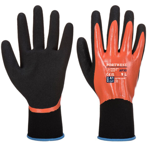 Gant Dermi Pro couleur : Orange/Noir taille L - PORTWEST