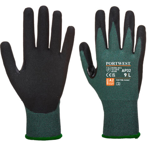 Gant Dexti Cut Pro couleur : Noir/Gris taille M - PORTWEST