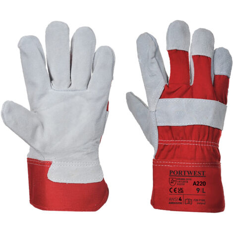 Gant Docker Premium Couleur : Rouge Taille M - Portwest