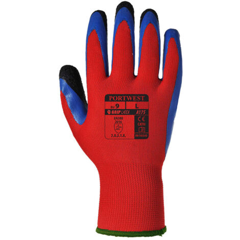 Gant  Duo-Flex couleur : Rouge/Bleu taille M - PORTWEST