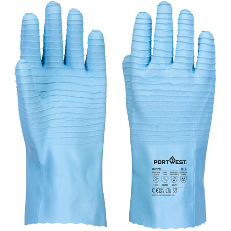 Gant En Latex Fd Chem B - M - Bleu - Portwest