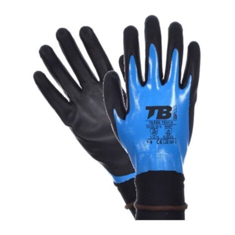 Gant en nitrile imperméable entièrement enduit T-8 765NGTOUCH8