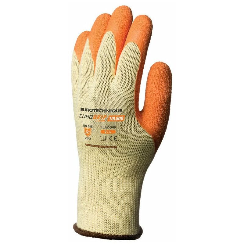 Gant Enduit Latex Grip Jaune T10 - Euro Protection