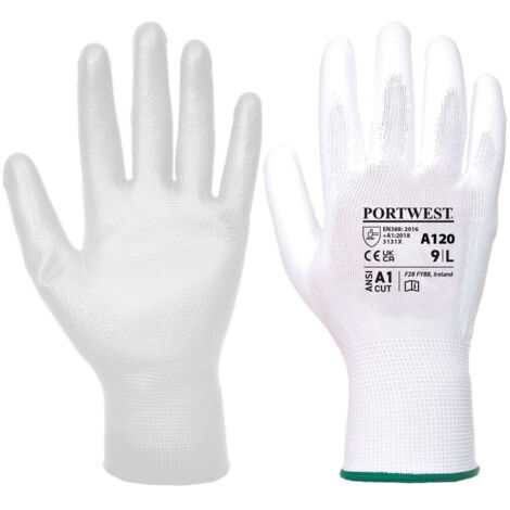 Gant enduit PU  couleur : Blanc taille XL - PORTWEST