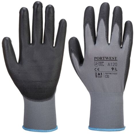 Gant Enduit Pu  Couleur : Gris/noir Taille S - Portwest