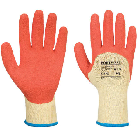 Gant Extra Grip couleur : Jaune/Orange taille L - PORTWEST