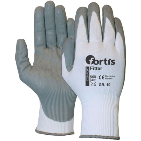 Gant Fitter Foam, taille 11, blanc-gris