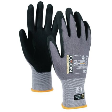 Gant Flexib Advanced 1900 Taille 10 noir/gris clair EN388 EN420+A1 EN407 EPIII