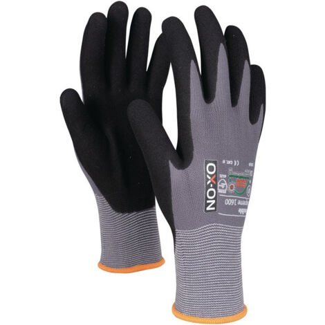 Gant Flexible Supreme 1600 taille 8 noir/gris clair EN388 EN420+A1 EN407 PSAII (Par 12)