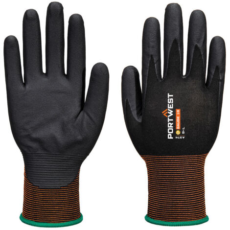 Gant Gp Grip 18 Mousse De Nitrile - Taille Xl - Noir - Portwest