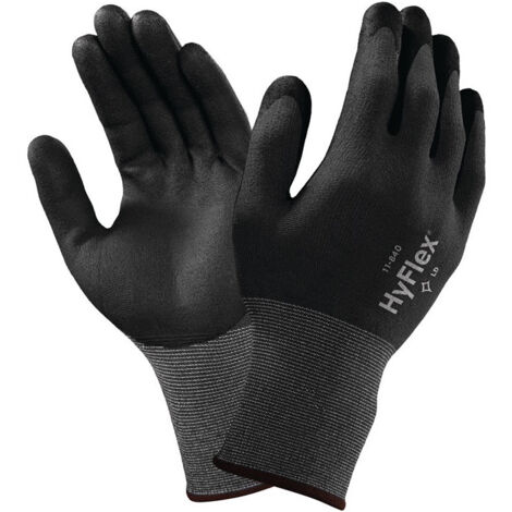 Gant HyFlex 11-840 Taille 10 noir/gris Nylon-Spandex EN 388 Kat.II (Par 12)