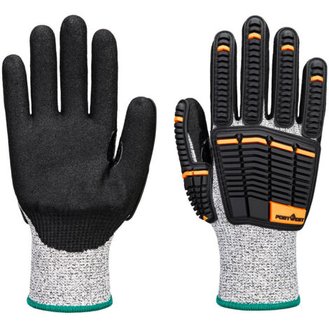 Gant Impact C13 Mousse De Nitrile - Taille S - Gris/noir - Portwest