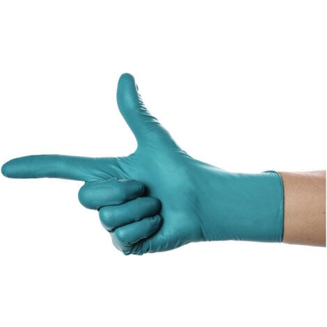 Gant jetable SolidSafety ChemN Special taille S vert nitrile EN 374, EN 455 catégorie EPI III AMPRI