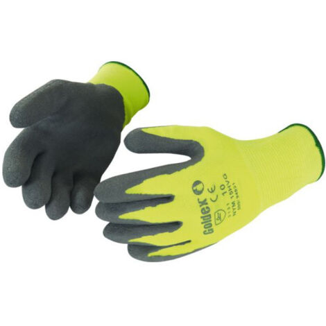 Gant Latex Gris/jaune Fluo T10