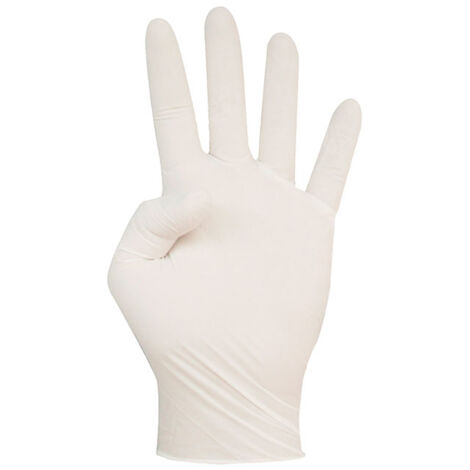 GANT LATEX JETABLE BLANC