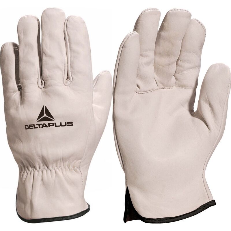 Gants tous travaux cuir Delta Plus taille 10 DPFBN4910