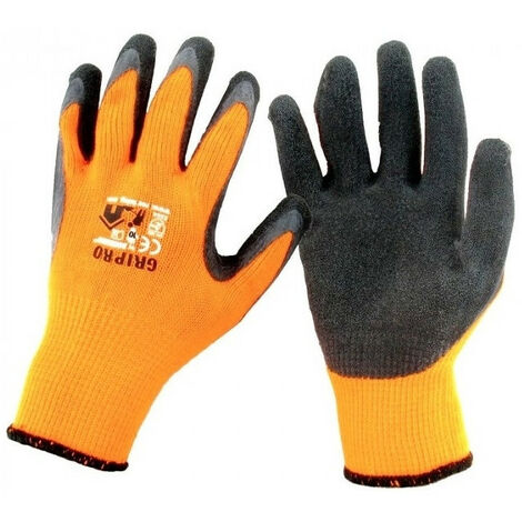 12 Paires WARRIOR Orange Grip gants taille moyenne 9