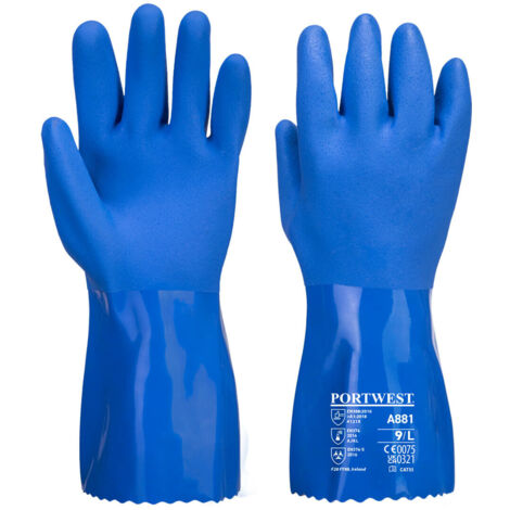 Gant Marine Chimie PVC Ultra couleur : Bleu taille XL - PORTWEST