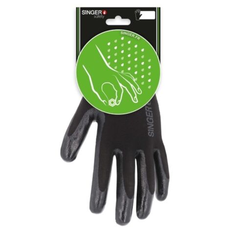 Gant nitrile Support polyamide Tricotéune pièce- SINGER - CNYM313NIB  T10