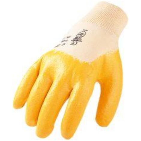 Gant, nitrile, taille 9, jaune