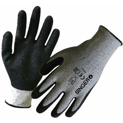 Gant Paume Enduite Latex 5 à La Coupure (en Sachet De 10 Paires) T11