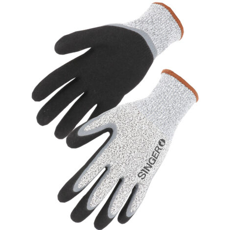 Gant PEHD Coupure D Enduit nitrile double couche - SINGER - PHD500  T9