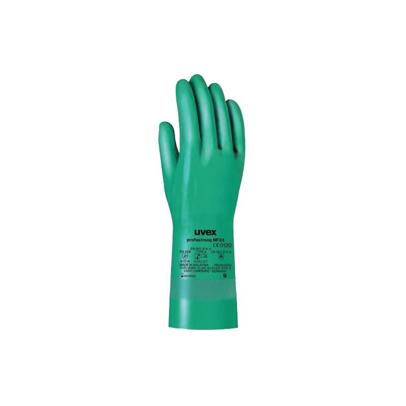 gants de protection nitrile uvex profastrong nf33
