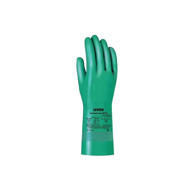 Uvex - gants de protection nitrile profastrong vert T10 700.0019SC.T10