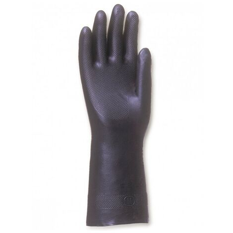 Gant protection Chimique SINGER Taille 9- 30cm Néoprène floqué coton Spécial entretien et milieu agressif