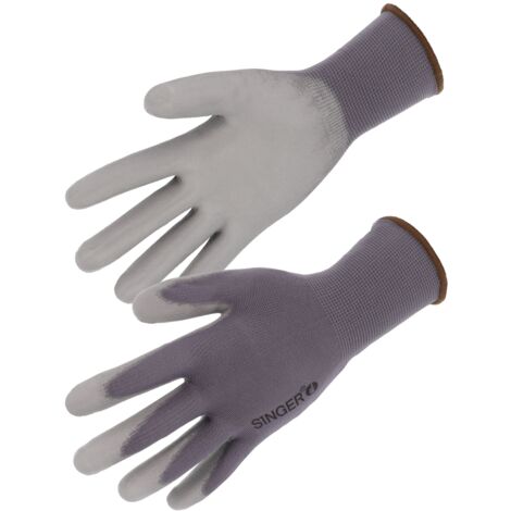 Gant PU Support polyamide tricoté une pièce - SINGER - NYM313PUG  T10
