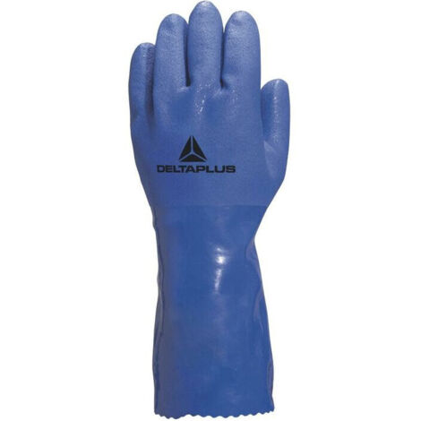 gant pvc/coton petrolier 10