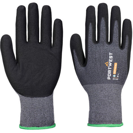 Gant Sg Grip15 Eco Nitrile (pack 12) - Xxl - Gris/noir - Portwest