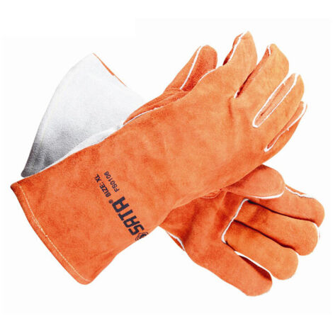 Gant Soudure, Gants Protections en Cuir, Aramide, Resistance à l'Abrasion, à la Dechirure, à l'Usure, aux Hautes Températures, pour Travaux de Bricolage/Soudure, Gants de Travail