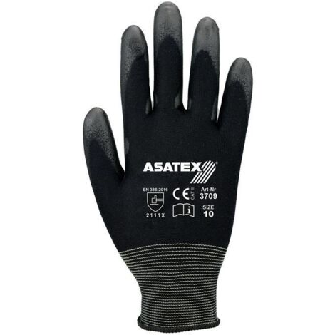 Gant taille 7 noir polyamide avec polyuréthane souple polyamide avec polyuréthane souple