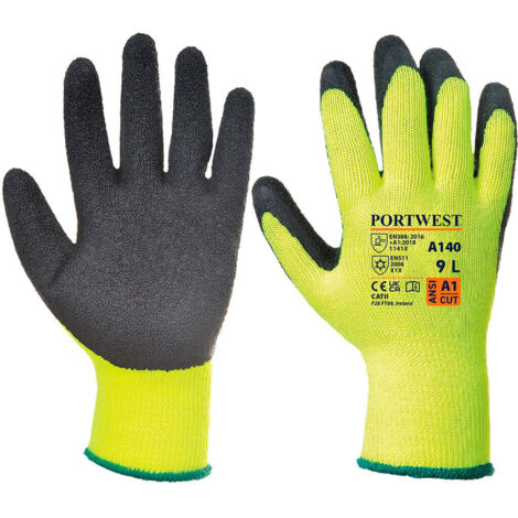 Gant Thermique enduit latex couleur : Noir taille XS - PORTWEST