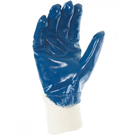 Gant tout enduit support molleton 100% coton SINGER - Manutention lourde milieu humide - Taille 10 - NBR32703