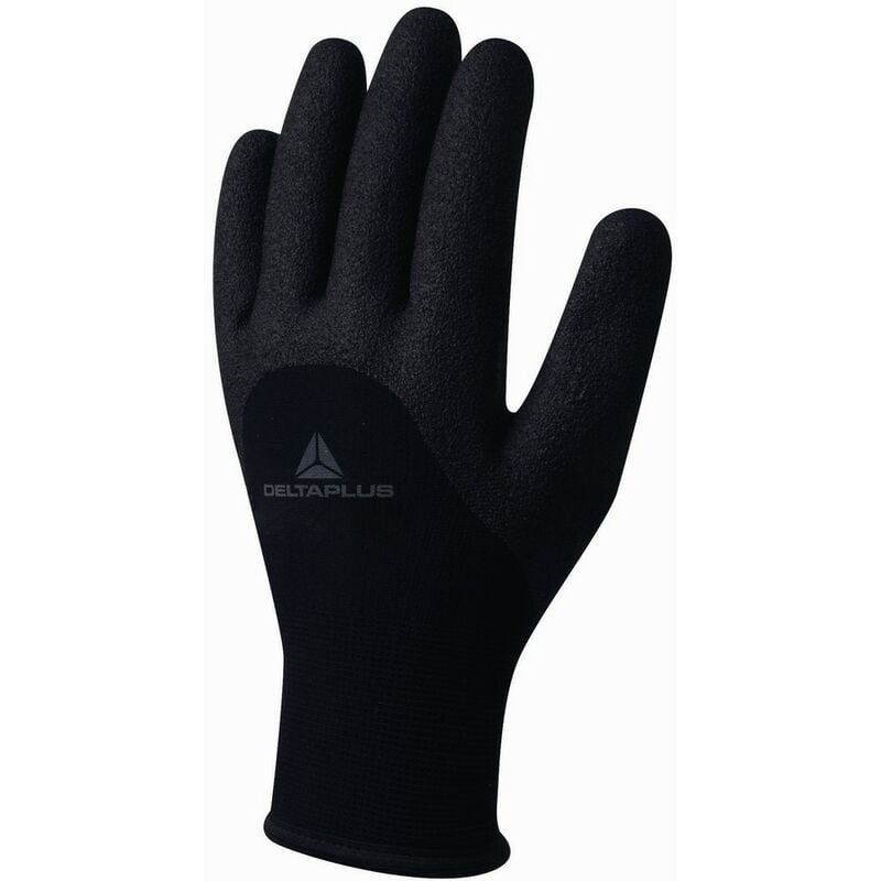 GANT TRICOT ACRYLIQUE/POLYAMIDE - PAUME, DOIGTS ET MI-DOS ENDUIT PVC -VV750NO0 - Taille gants - T10 - Delta Plus
