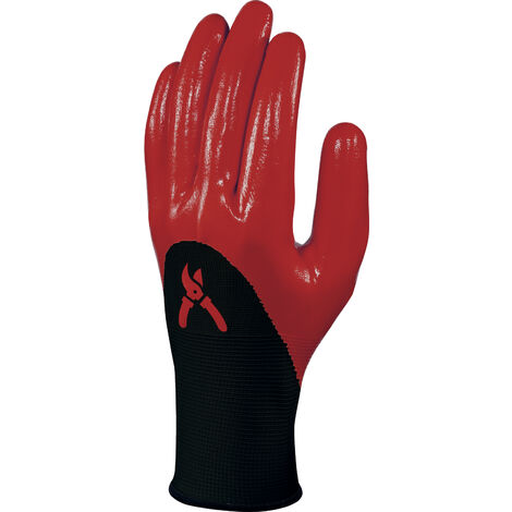 Gant tricot polyester - enduction nitrile paume doigts et mi-dos DELTA PLUS - D020DPVE715RO0  T10