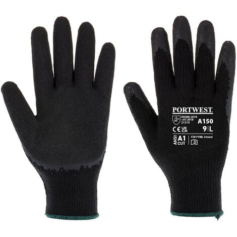 Gant tricoté enduit Latex Classique couleur : Vert taille M - PORTWEST