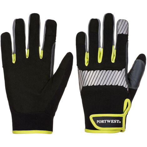 Gant Usage Général Pw3 Couleur : Noir/jaune Taille S - Portwest