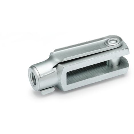 Ganter Norm elementi  Gabel Giunti – GN 751  con molla a scatto Bulloni  Acciaio zincato passivato, Blu, argento, GN 751-8-32-M8-B