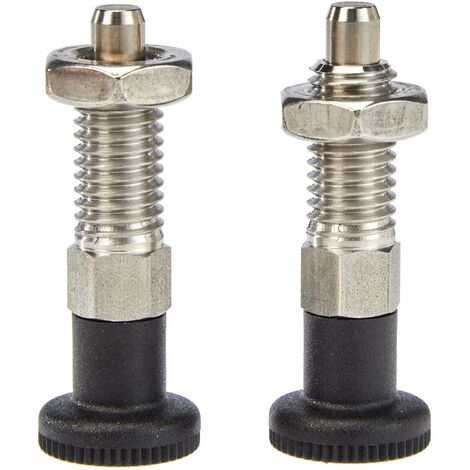 Ganter Norm elementi GN 717 – 6 di batterie BK M10 – Bullone di Resto Acciaio Inox, Argento, 2 pezzi