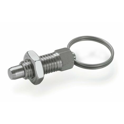 Ganter Norm elementi GN 717 – 8-AK M12 Ni – Bullone di Resto Acciaio Inox, Argento, 2 pezzi