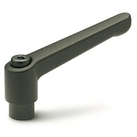 Ganter Norm elementi regolabili leva di bloccaggio con filettatura femmina, 1 pezzi, nero/strukturmatt, GN 300 – 108 della M12 della SW