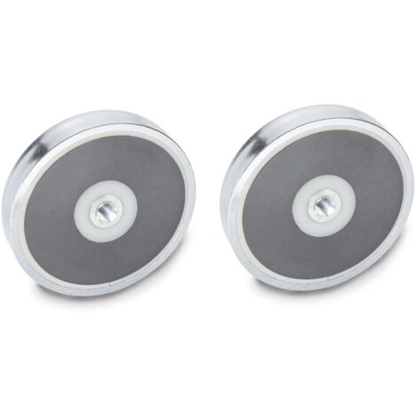 Ganter NormElements, magneti con filettatura interna, GN 50.4-HF-40-M4, materiale magnetico, ferrite duro, 2 pezzi