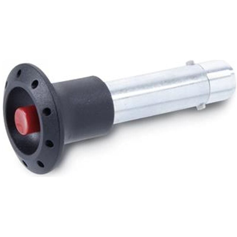 Ganter Steckbolzen, Bolzen Stahl, Knopf Kunststoff, mit Axialsicherung (Sperrklinke), Art.Nr. 114.2-8-16